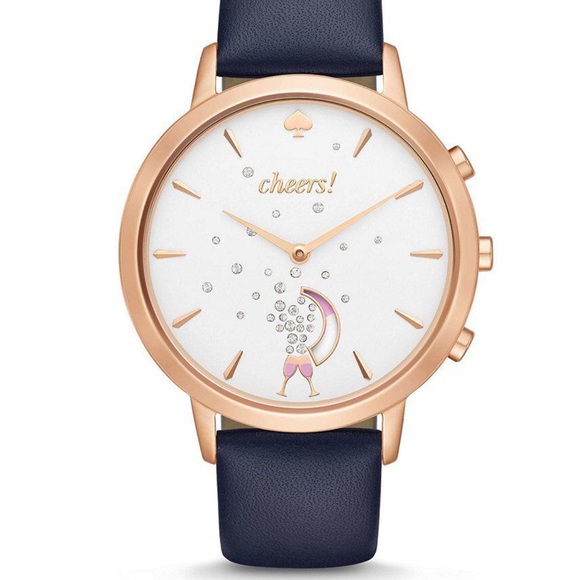 kate spade Accessories - Kate Spade Grand Navy Smart Hybrid champagne Watch